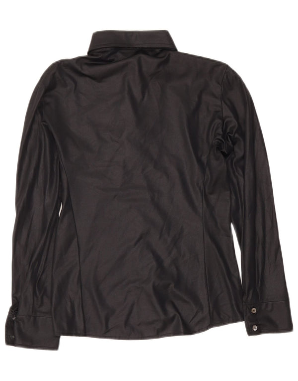 Vintage dameskjortebluse UK 14 Medium Black