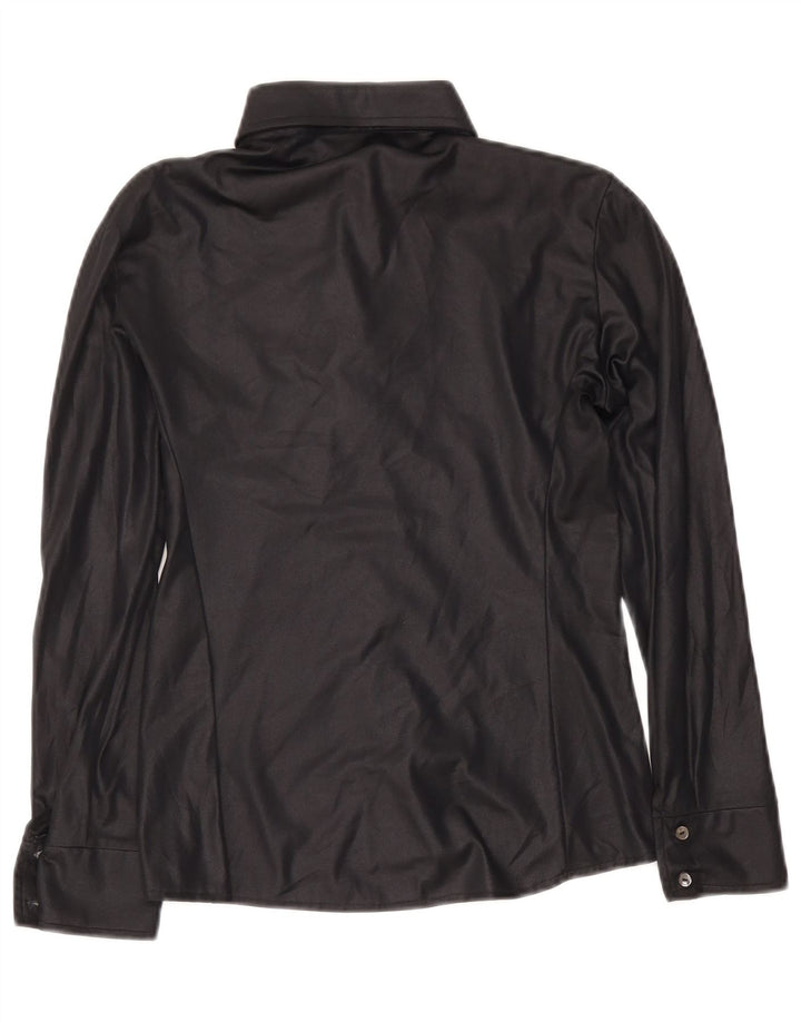 Vintage dameskjortebluse UK 14 Medium Black