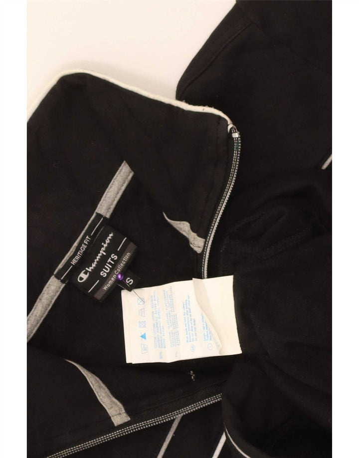 Champion Womens træningsdragt Topjakke UK 10 Small Black Bomuld