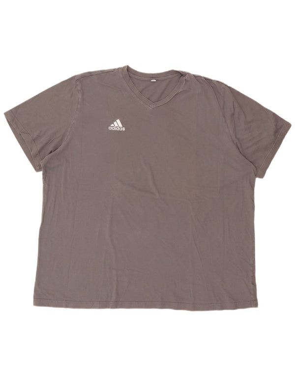 Adidas Herre T-Shirt Top 2XL Grå Bomuld