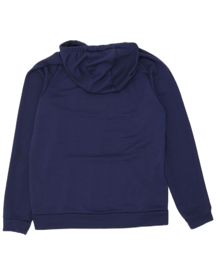 Nike Herre Dri Fit grafisk hættetrøje Jumper Medium Navyblå polyester