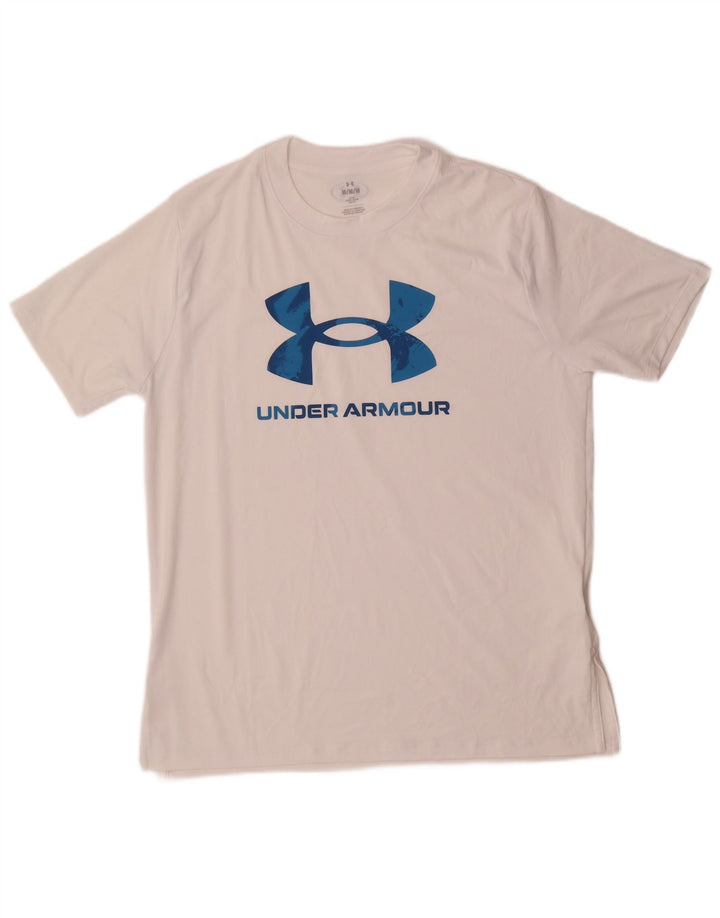Under Armour Herre grafisk T-shirt Top Medium White Polyester