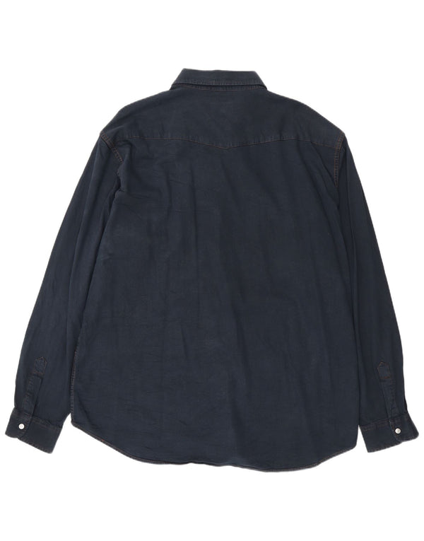 CARRERA Denimskjorte til mænd 2XL marineblå bomuld