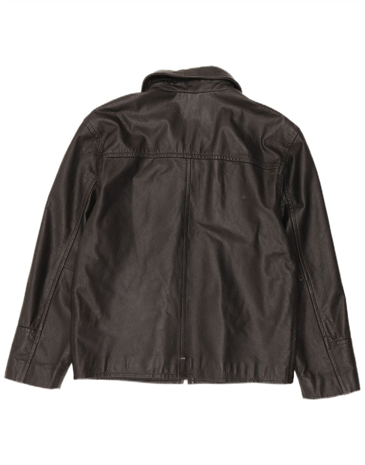 4 You Herre Læderjakke UK 38 Medium Sort Læder