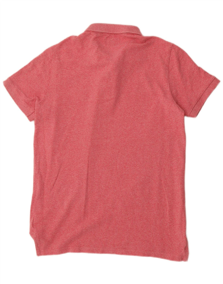 Superdry Polo Shirt til mænd Stor Pink Flecked Bomuld