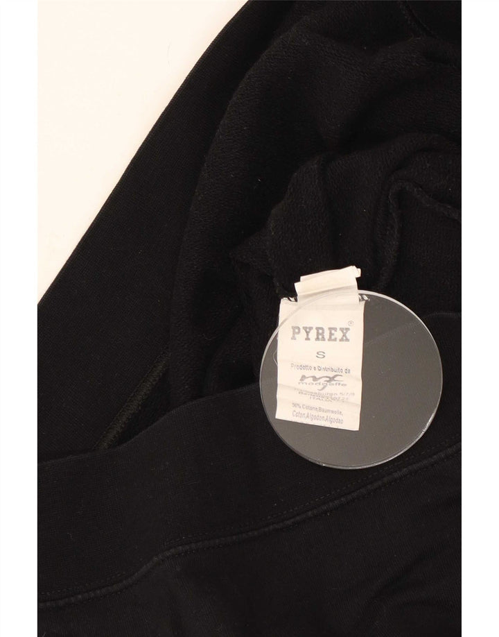 Pyrex Herre Grafisk Sweatshirt Jumper Lille sort bomuld