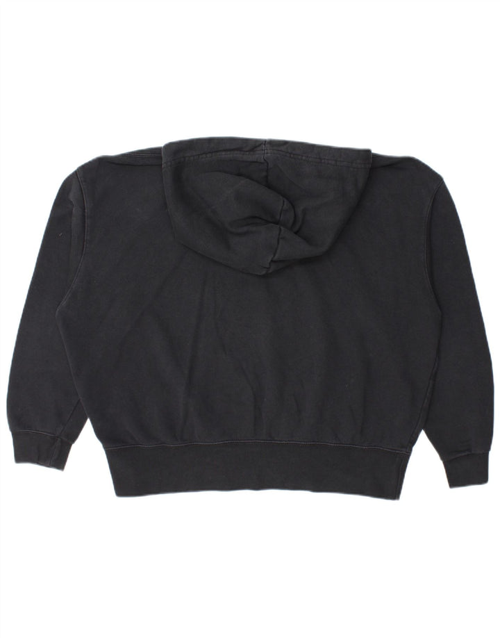 Nike Dame Oversized Hoodie Jumper UK 10 Small Black Bomuld