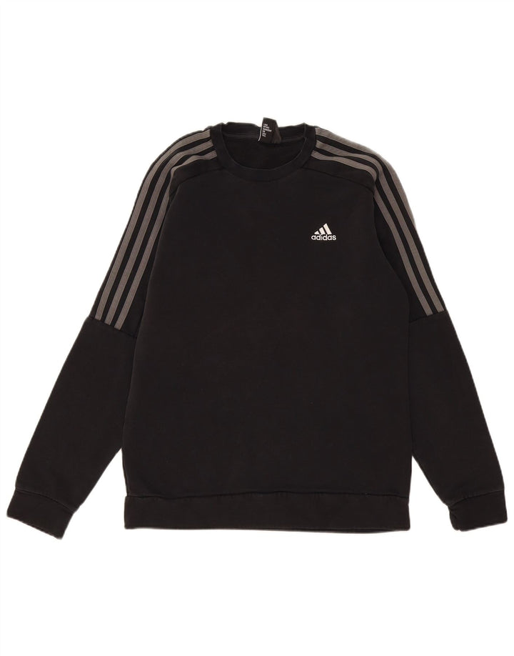 Adidas Sweatshirt til mænd, lille sort bomuld