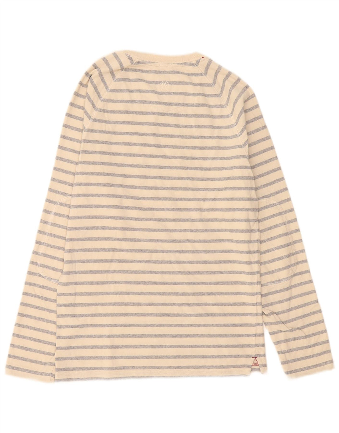 Fat Face Herre Top Langærmet XS Beige Stribet Bomuld