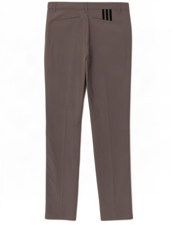 Adidas Herre Slim Chino Bukser W32 L34 Grå Polyester