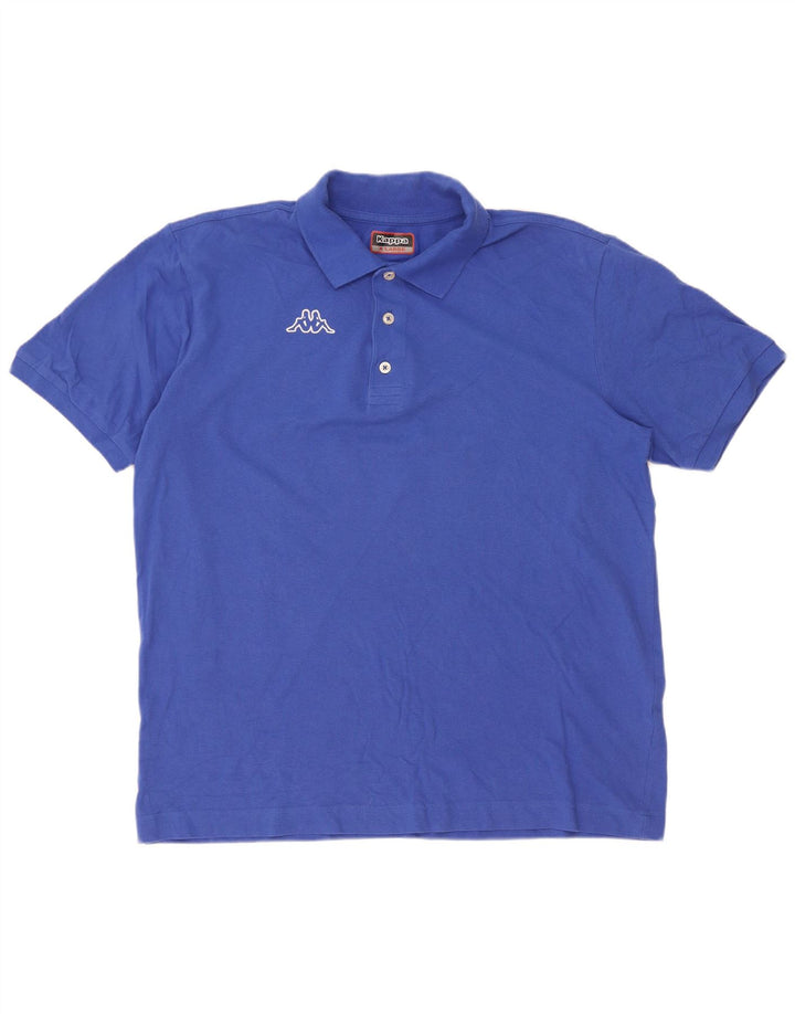 Kappa herre poloshirt XL blå bomuld