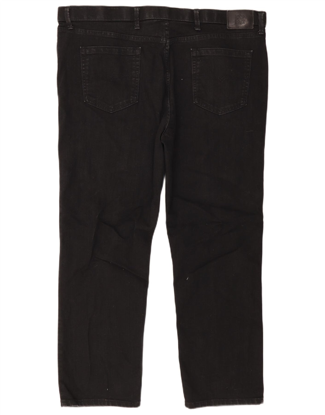 Marks & Spencer Herre Regular Fit Straight Jeans W44 L29 Sort bomuld