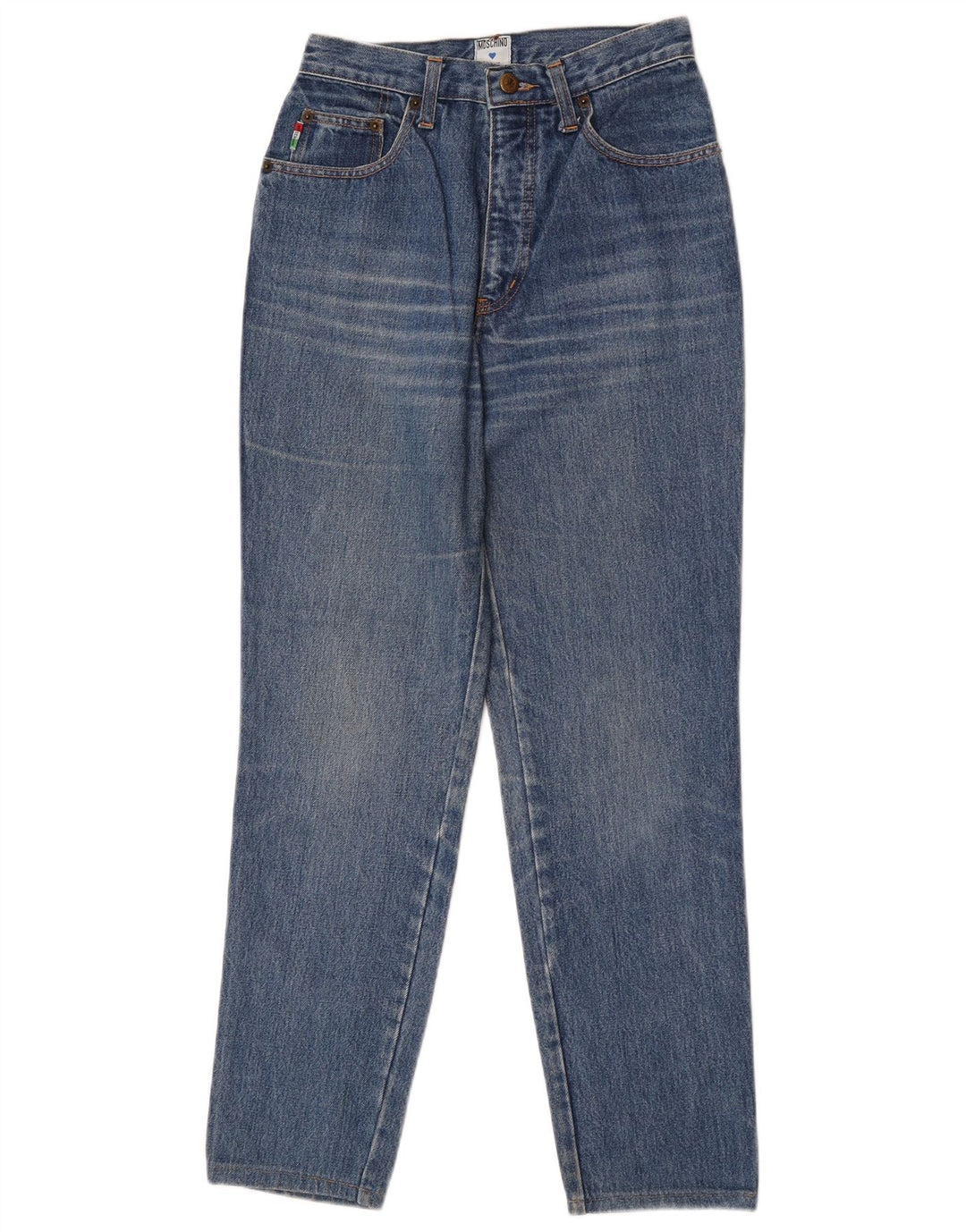 Moschino koniske jeans til kvinder W28 L28 blå bomuld