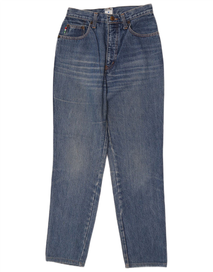 Moschino koniske jeans til kvinder W28 L28 blå bomuld