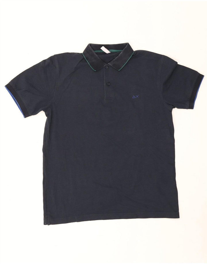 Sun68 Herre poloshirt Stor marineblå bomuld