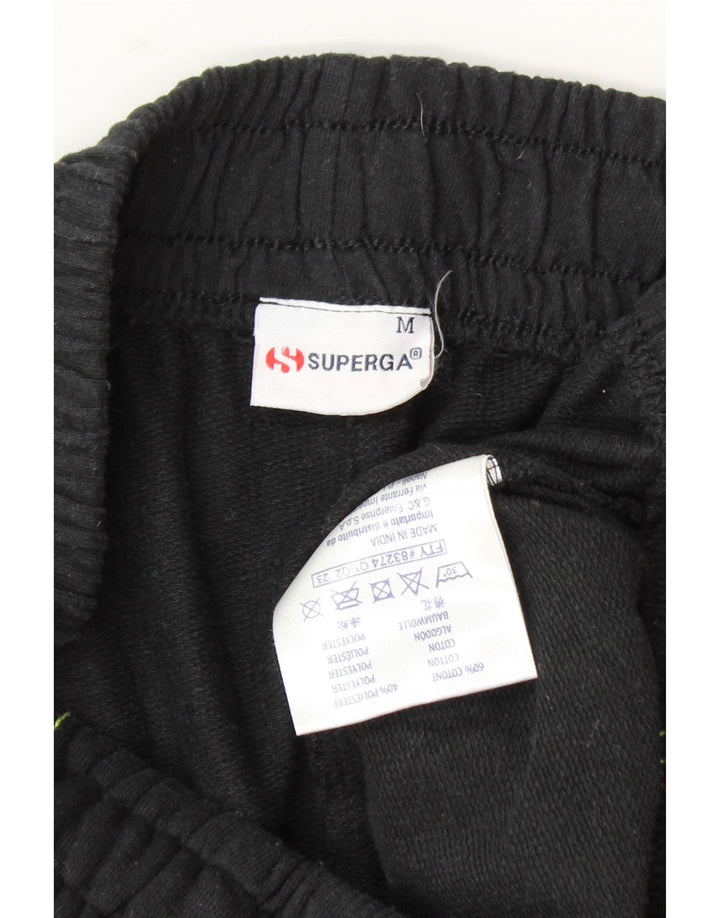 SUPERGA Mens Tracksuit Trousers Joggers Medium Black Cotton Vintage Superga and Second-Hand Superga from Messina Hembry 
