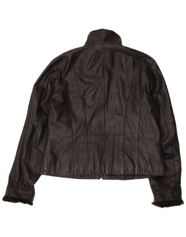 Conbipel Dame Læderjakke IT 48 XL Sort Læder