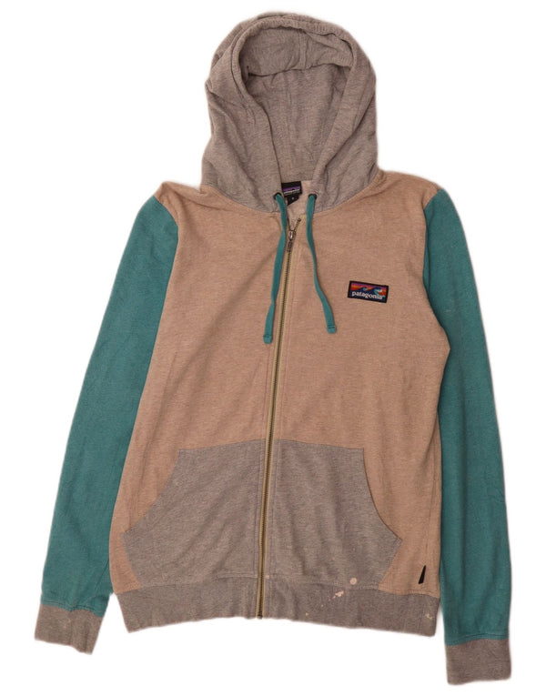 Patagonia Dame Hættetrøje Sweater UK 14 Medium Flerfarvet Colourblock