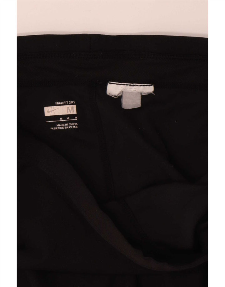 Nike Dame Capri Træningsdragt Bukser UK 12 Medium Sort