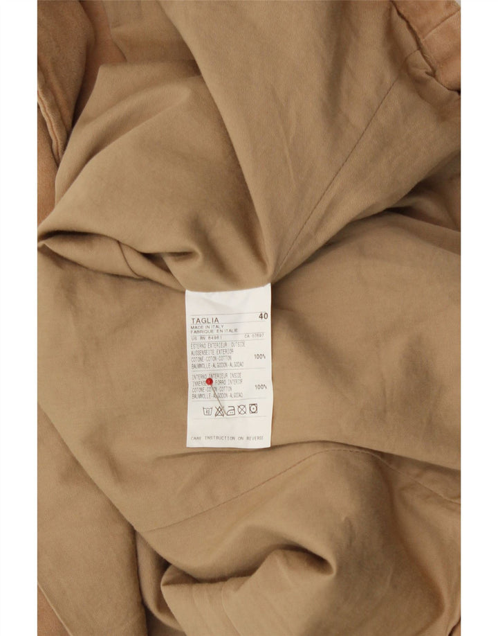 BENETTON Womens 3 Button Blazer Jacket IT 40 Small Beige Cotton Vintage Benetton and Second-Hand Benetton from Messina Hembry 