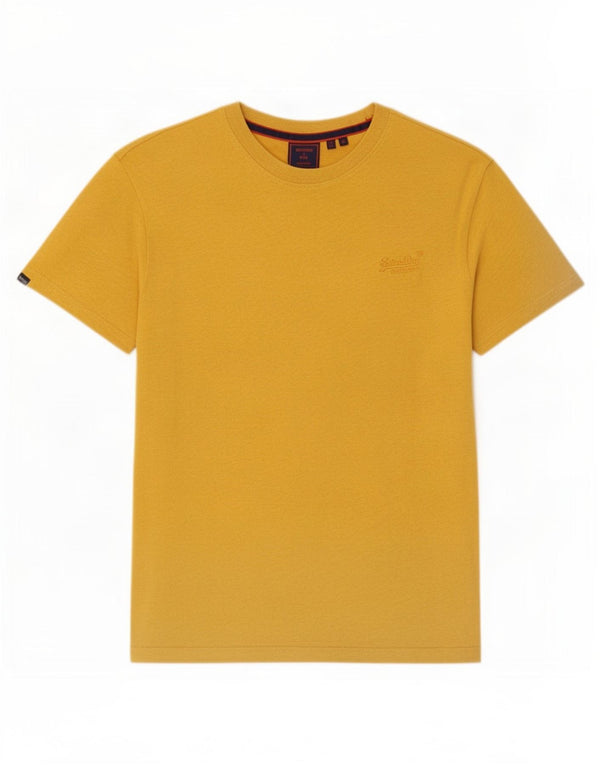 Superdry Herre T-shirt Top Medium Gul Bomuld
