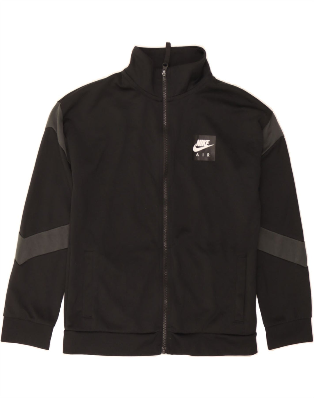 NIKE Boys Tracksuit Top Jacket 12-13 Years Large Black Polyester Vintage Nike and Second-Hand Nike from Messina Hembry 
