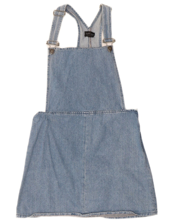 Topshop Damebukser Denimnederdel UK 10 Small W30 Blue Cotton