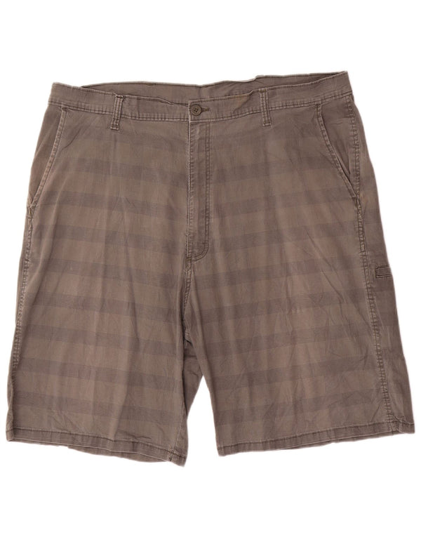 Wrangler Chino Shorts til mænd W40 XL Gråstribet bomuld