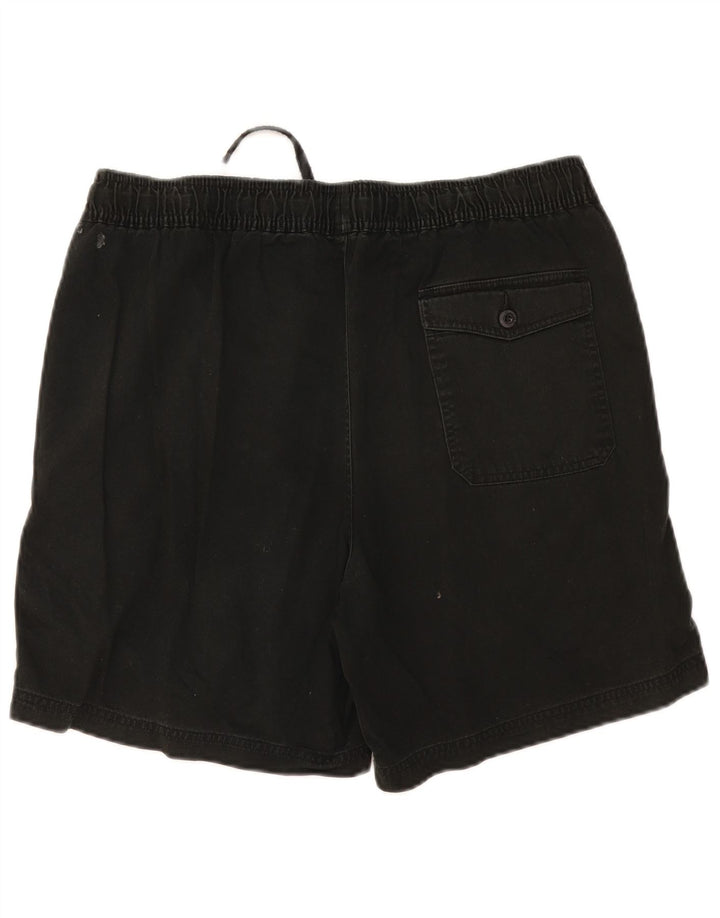MARKS & SPENCER Chino-shorts til mænd store W34 sort bomuld