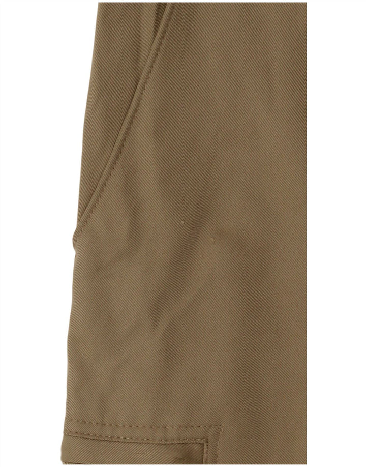 Izod Herre Classic Fit Cargo Shorts W34 Large Khaki Polyester