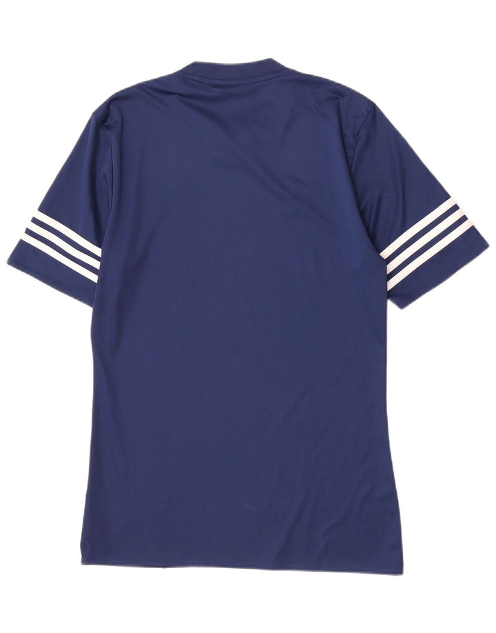 Adidas Herre Climalite T-shirt Top Lille marineblå polyester