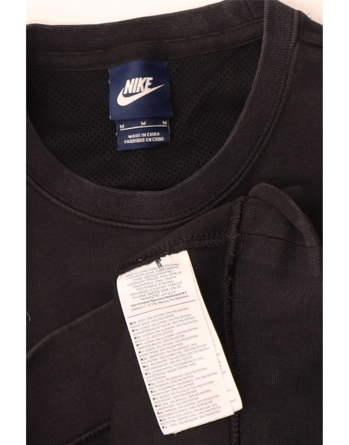 Nike Herre sweatshirt Jumper Medium Sort Bomuld