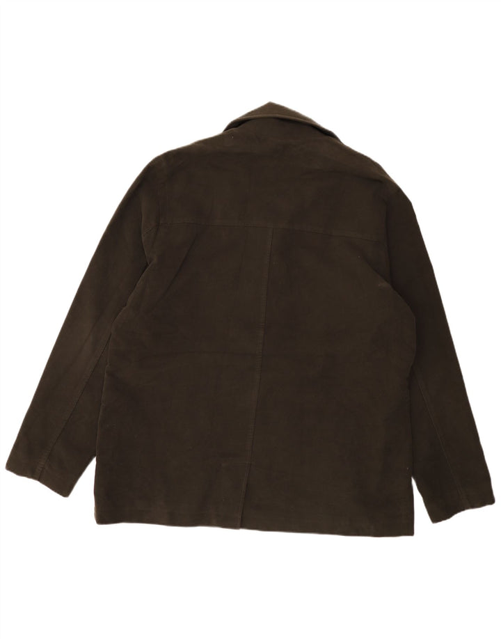 Marks & Spencer Herre Autograph Åben Ruskindsjakke UK 42 XL Khaki