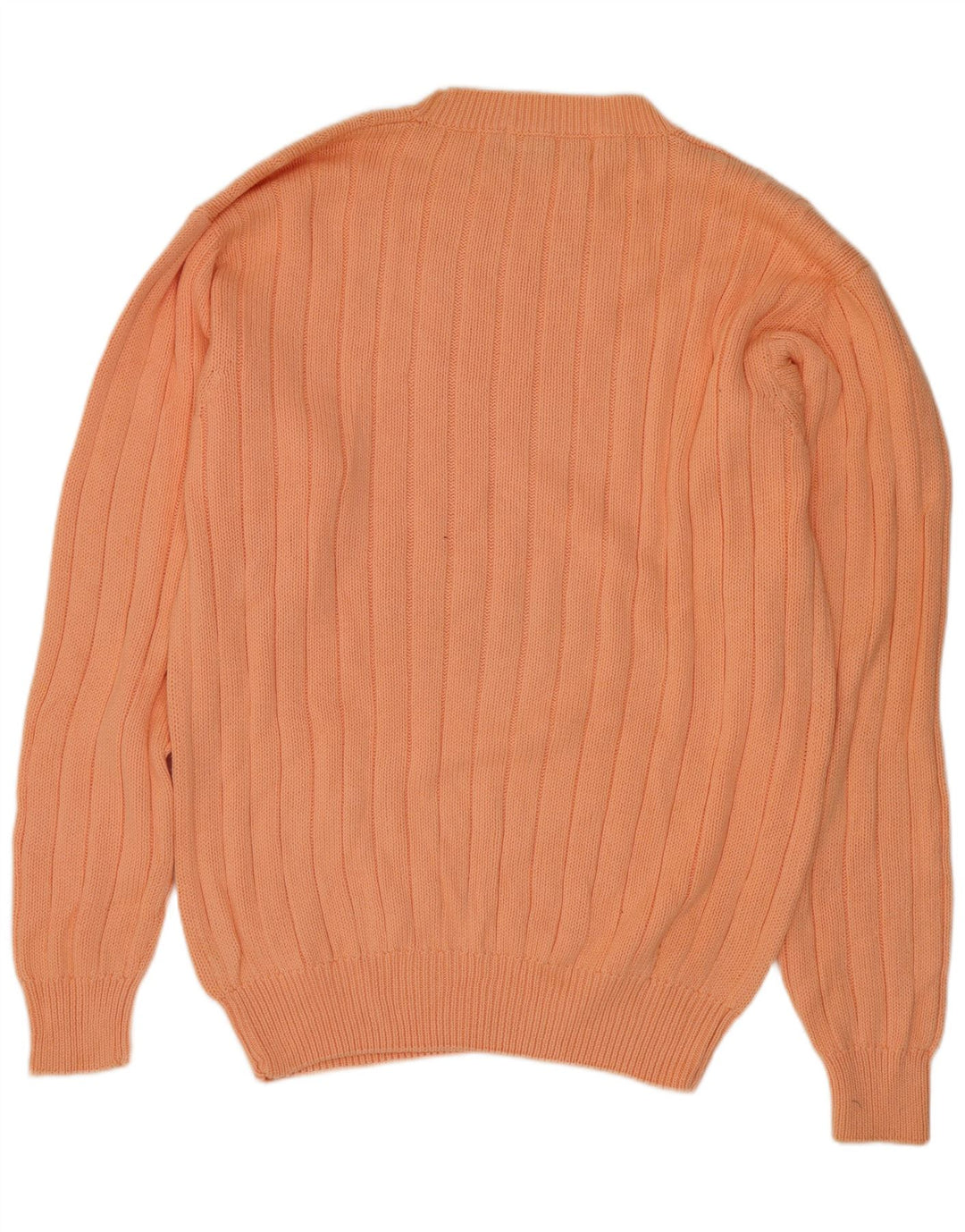 Edward Spires Herre Crew Neck Jumper Sweater Stor Orange Bomuld