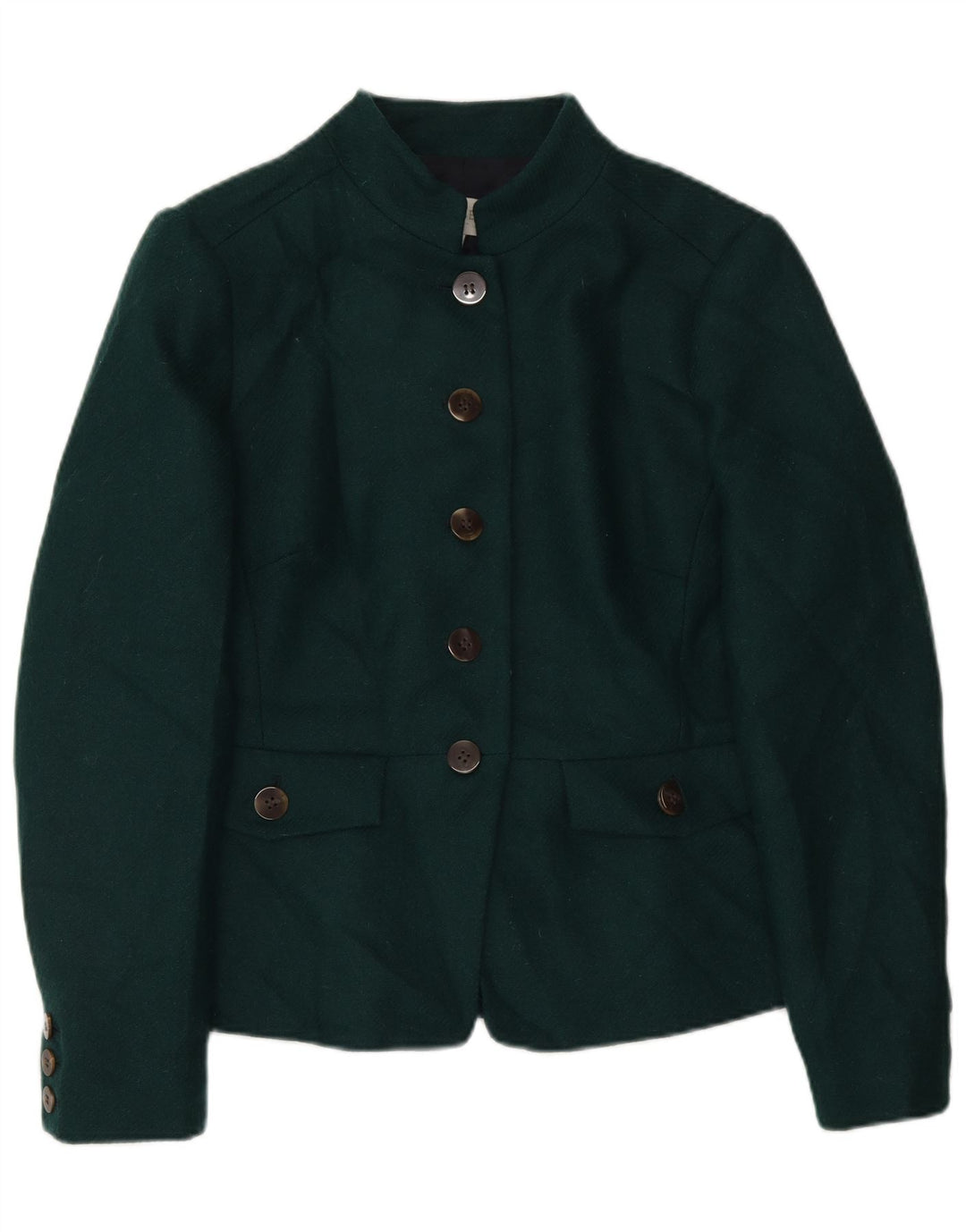 Hobbs Dame 5-knaps blazerjakke UK 14 Stor grøn uld