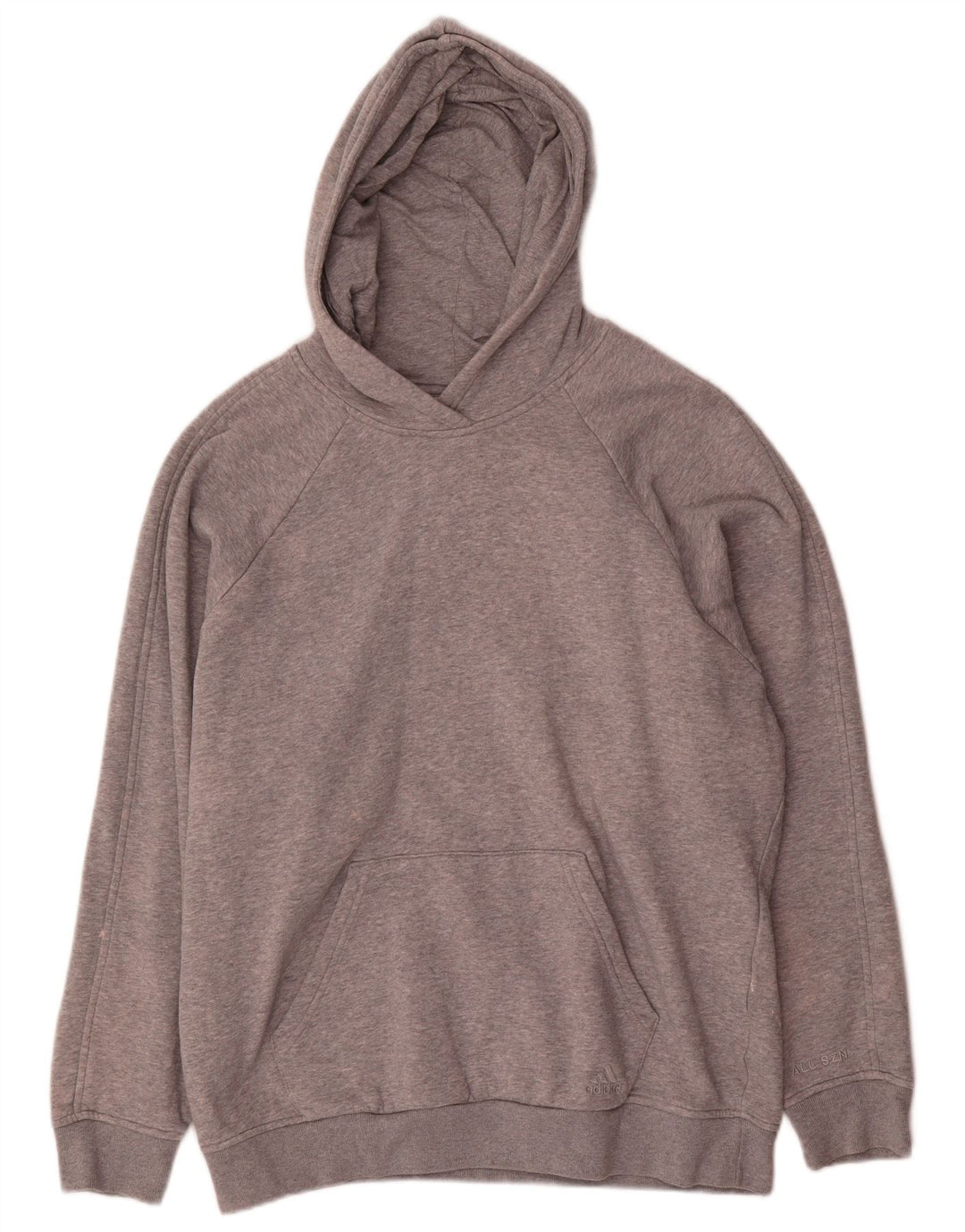 Adidas Dame Oversized Hoodie Jumper UK 14 Medium Grey Bomuld