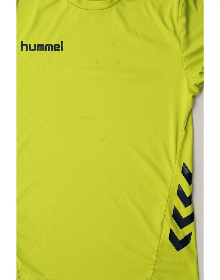 HUMMEL Mens Graphic T-Shirt Top Small Green Polyester Vintage Hummel and Second-Hand Hummel from Messina Hembry 
