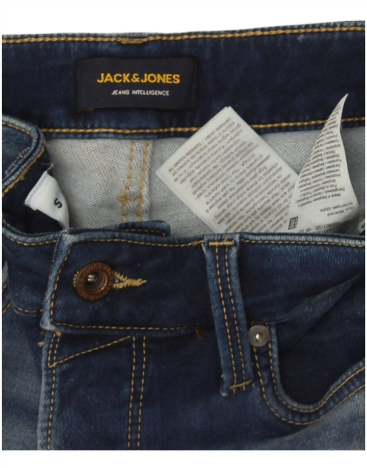 Jack & Jones denimshorts til mænd Small W29 blå bomuld
