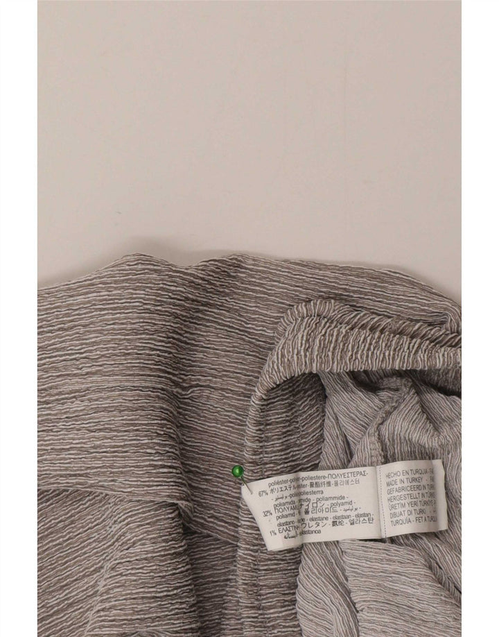Zara Womens Loose Fit Casual Bukser Små W26 L29 Grå Polyester