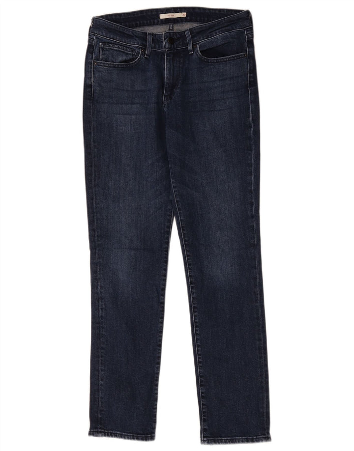 Levi's Dame 712 Slim Jeans W30 L30 Marineblå Bomuld