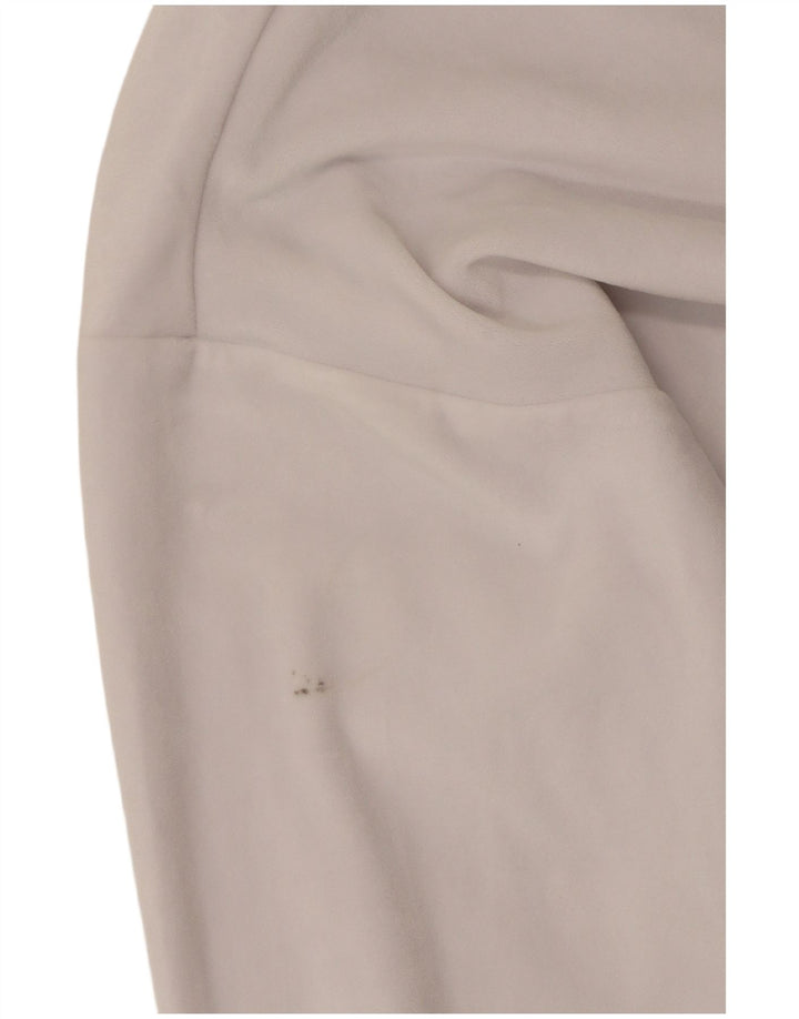 JUICY COUTURE Dame Crop Graphic Sweatshirt Jumper UK 16 Large White