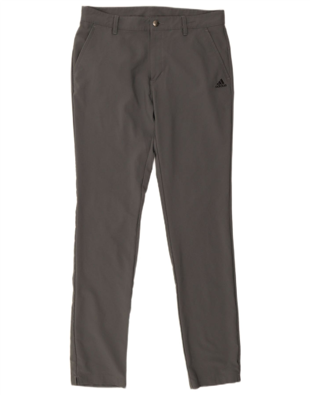 Adidas Herre Skinny Chino Bukser W32 L34 Grå Polyester
