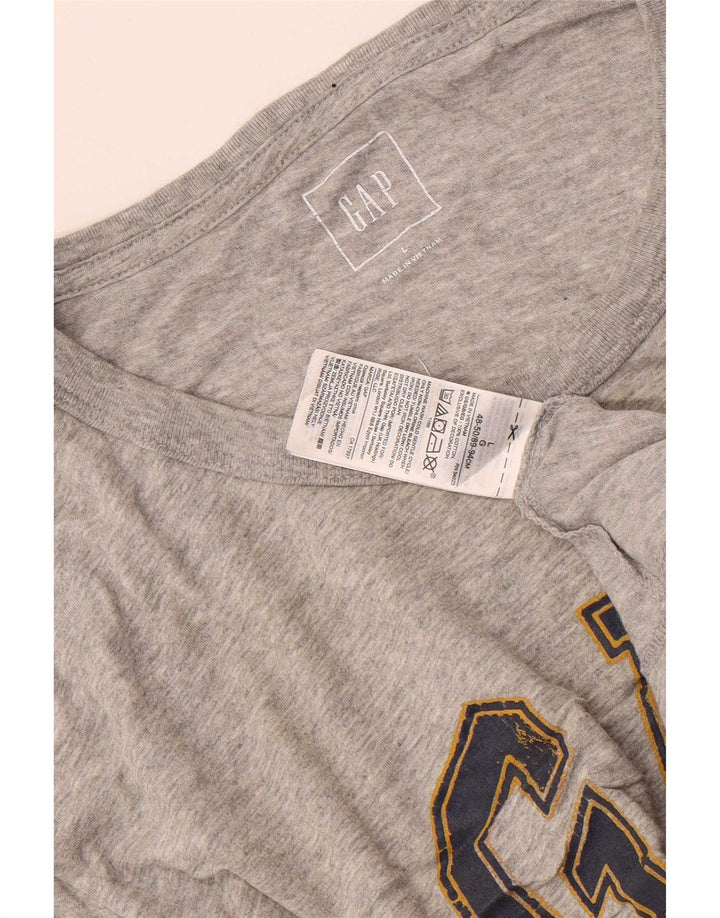 Gap Herre Grafisk T-Shirt Top Stor Grå