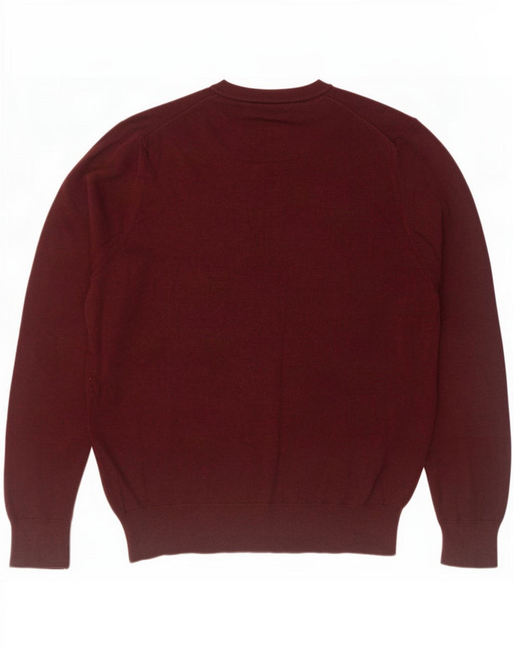 Marks & Spencer Herre V-hals sweater Medium Burgundy