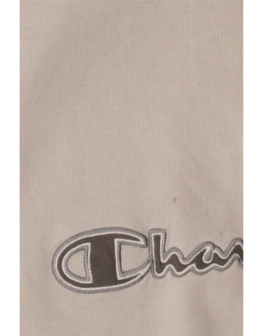 Champion Herre Grafisk Zip Neck Sweatshirt Jumper Stor Grå Bomuld