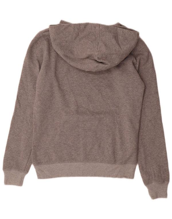 Jack Wills Dame Grafisk Loose Fit Hoodie Jumper UK 8 Small Grey Bomuld
