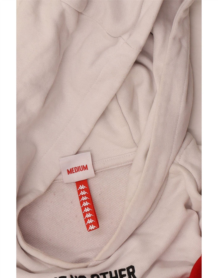 Kappa Dame Oversized grafisk hættetrøje Jumper UK 14 Medium Red Colourblock