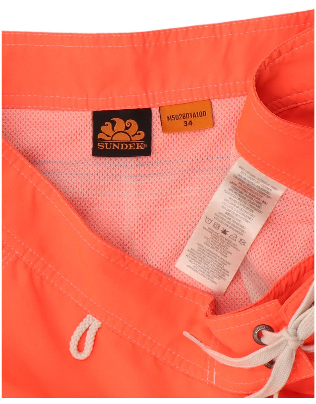 Sundek Herre badeshorts Stor Orange Polyester