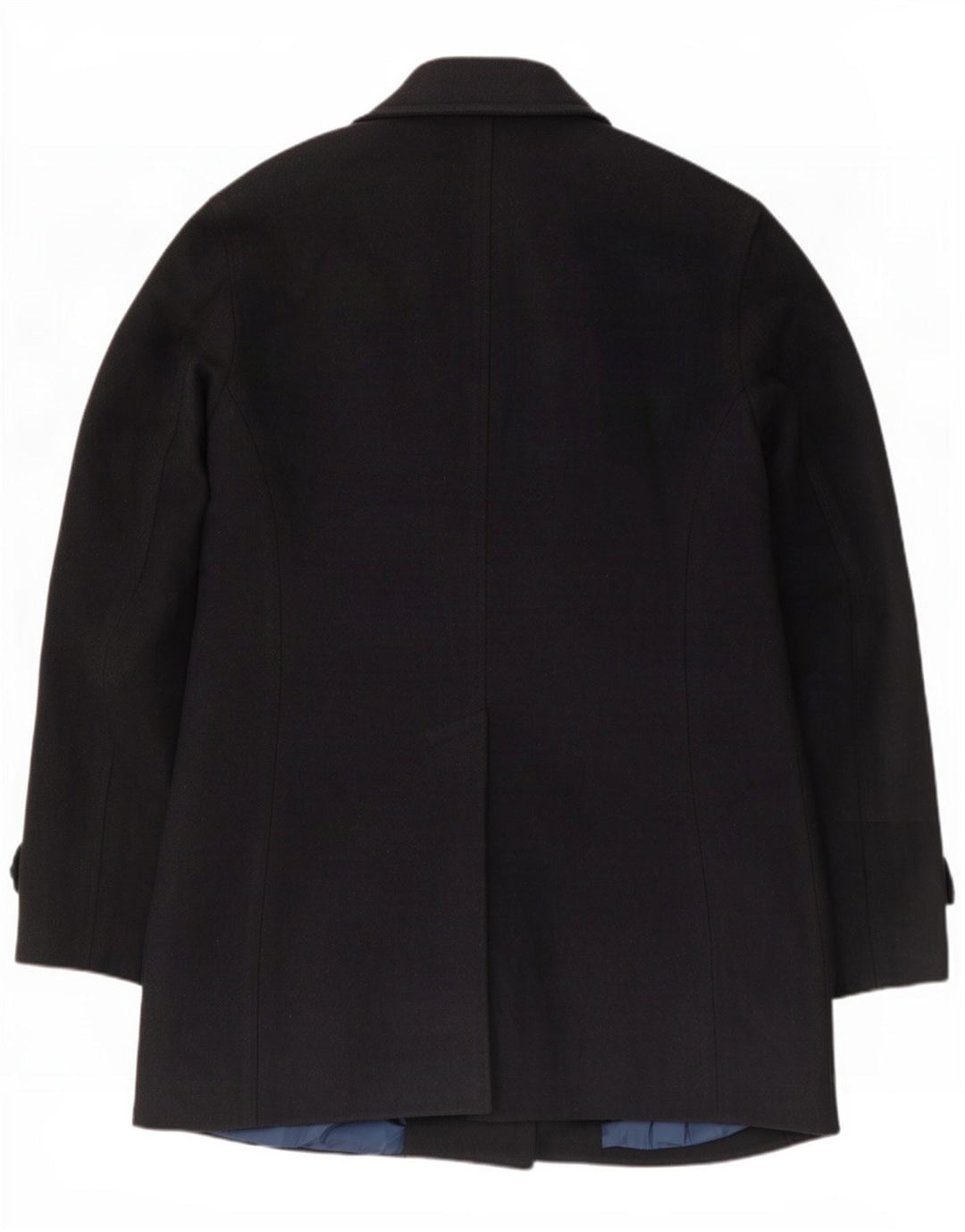 Marks & Spencer Herre Overfrakke UK 38 Medium Navy Blue Polyester