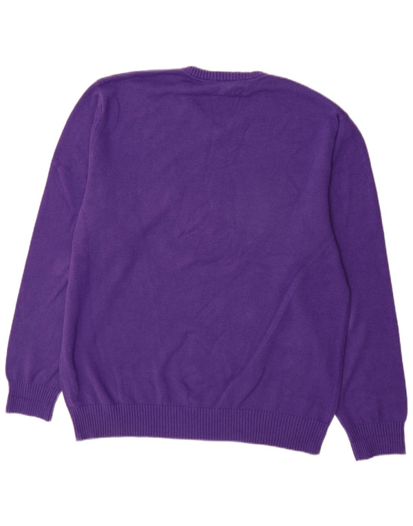 Besætningstøj Herre V-hals sweater XL Lilla bomuld